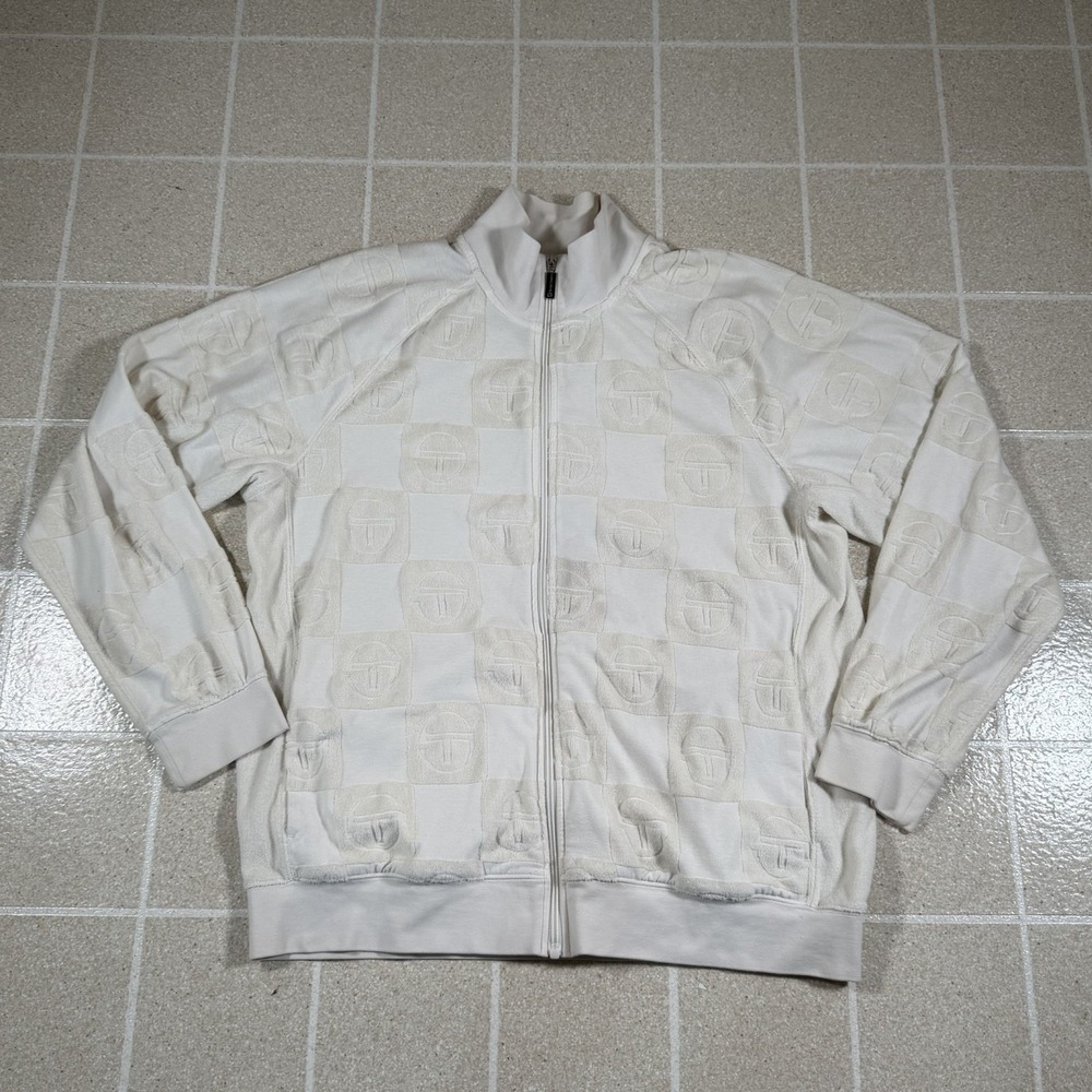Sergio Tacchini Anzio Zip Up Track Jacket White Size XL